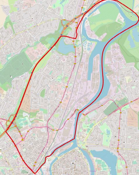 Karte des Ortsvereines Vorwerk-Brolingplatz-Waisenhof